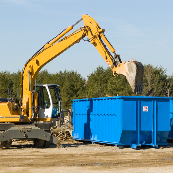 can i choose the location where the residential dumpster will be placed in St David AZ